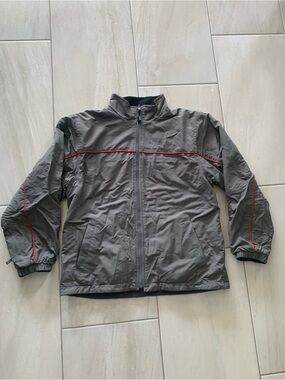 NEW Reversible Boys Size 10/12 Gray Jacket.